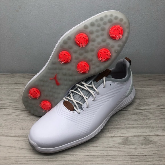 adidas Other - Puma Golf Shoes Ignite PWRADAPT Leather 2.0 Men's White 192989-01 US 11
